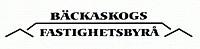 Mäklarlogotyp Bäckaskogs Fastighetsbyrå