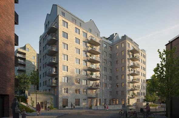 Bild för artikel - Välplanerade lägenheter och takvillor i Hovås Tak